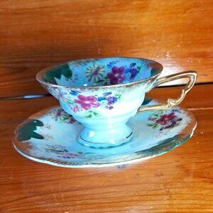 Vintage english bone china teacup and saucer